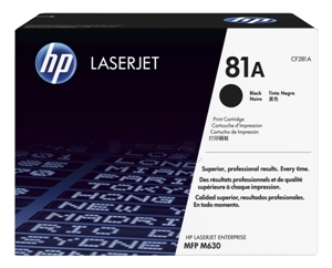 HP Original 81A Black Toner Cartridge (CF281A)