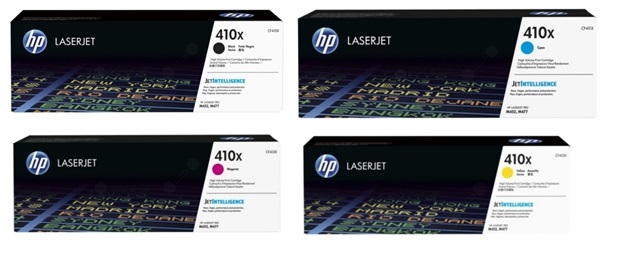 HP Original 410X High Capacity Toner Cartridge Multipack (CF410X/CF411X/CF413X/CF412X)