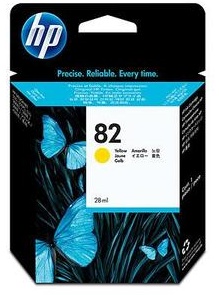 
	Original HP 82 Yellow Ink Cartridge (CH568A)
