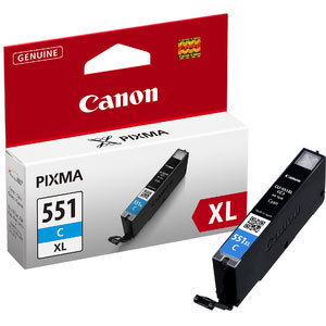 Original Canon CLI-551CXL Cyan High Capacity Ink Cartridge (6444B001)