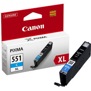 
	CLI-551CXL Cyan Original Canon High Capacity Ink Cartridge
