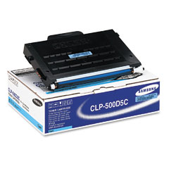 Original Samsung CLP500D5C Cyan Toner Cartridge        