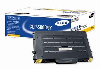 Original Samsung CLP500D5Y Yellow Toner Cartridge        