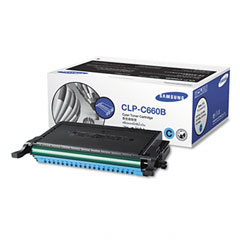 Original Samsung CLPC660B Cyan Toner Cartridge        