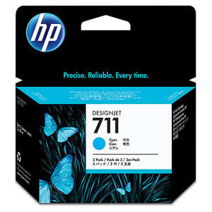 
	Original HP 711 Set Of 3 Cyan Ink Cartridges
