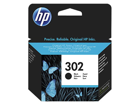 HP Original 302 Black Ink Cartridge (F6U66AE)
