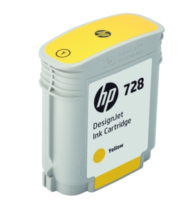 Original HP 728 Yellow Inkjet Cartridge (F9J61A)