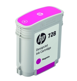 Original HP 728 Magenta Inkjet Cartridge (F9J62A)