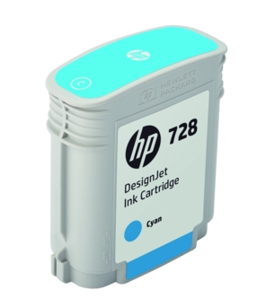 HP Original 728 Cyan Inkjet Cartridge (F9J63A)