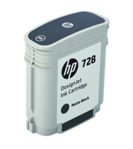 Original HP 728 Matt Black Inkjet Cartridge (F9J64A)