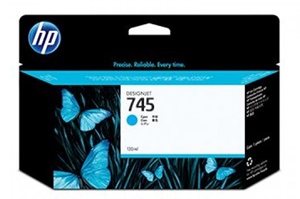 HP Original 745 Cyan Inkjet Cartridge (F9J97A)