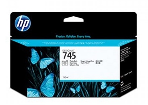 Original HP 745 Photo Black Inkjet Cartridge (F9J98A)