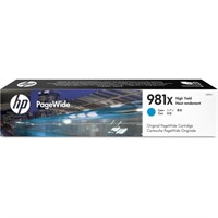 HP Original 981X Cyan High Capacity Inkjet Cartridge (L0R09A)