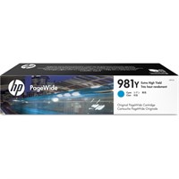 Original HP 981Y Cyan Extra High Capacity Inkjet Cartridge (L0R13A)