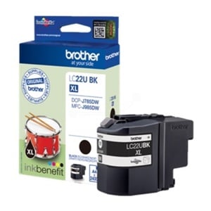 Original Brother LC22UBK Black Inkjet Cartridge (LC-22UBK)