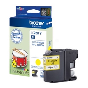 Original Brother LC22UY Yellow Inkjet Cartridge (LC-22UY)