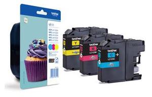 
	Brother Original LC-123 Set of 3 Cartridges (Cyan,Magenta,Yellow)
