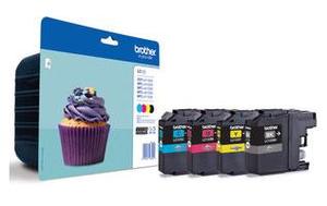 
	Brother Original LC-123 Set of 4 Cartridges (Black,Cyan,Magenta,Yellow)
