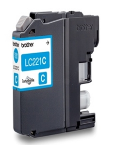 Brother Original LC-221C Cyan Inkjet Cartridge (LC221C)