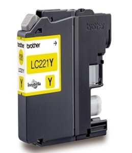 Original Brother LC-221Y Yellow Inkjet Cartridge (LC221Y)
