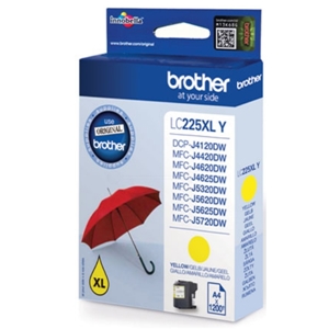 Original Brother LC225XLY High Capacity Yellow Ink Cartridge