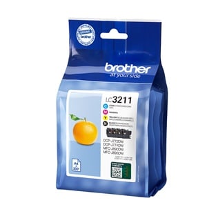 Original Brother LC3211 4 Colour Inkjet Cartridge Multipack (Black/Cyan/Magenta/Yellow)