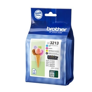 Original Brother LC3213 4 Colour High Capacity Inkjet Cartridge Multipack (Black, Cyan, Magenta, Yellow)