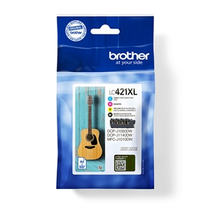 Brother Original LC421XLVAL High Capacity Multipack Inkjet Cartridge