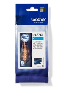 Brother Original LC427XLC Cyan High Capacity Inkjet Cartridge LC427XLC