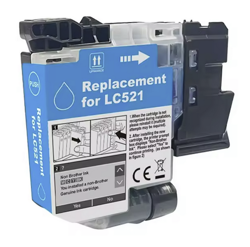 Brother LC-521 Compatible Cyan Ink Cartridge