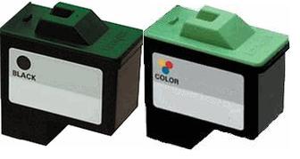 Lexmark 16 (10N0016) Black and Lexmark 26 (10N0026) Colour High Capacity Remanufactured Ink Cartridge
