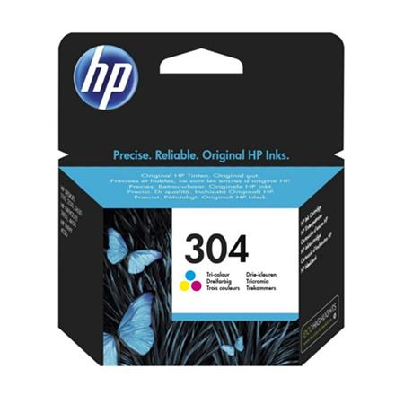 Original HP 304 Tri-Colour Inkjet Cartridge (N9K05AE)