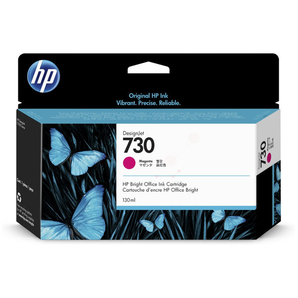 Original HP 730 Magenta Inkjet Cartridge P2V63A