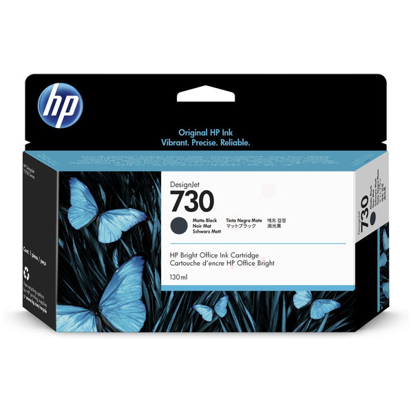 HP Original 730 Matte Black Inkjet Cartridge P2V65A