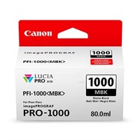 Original Canon PFI-1000MBK Matt Black Inkjet Cartridge (PFI-1000MBK)