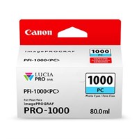 Original Canon PFI-1000PC Photo Cyan Inkjet Cartridge (PFI-1000PC)