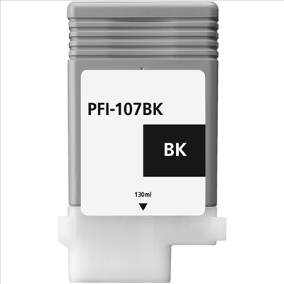 Canon Original PFI-107BK Black Ink Cartridge (6705B001AA)