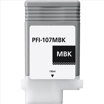 Canon Original PFI-107MBK Matt Black Ink Cartridge (6704B001AA)