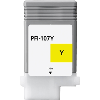 Canon Compatible PFI107Y Yellow Ink Cartridge 
