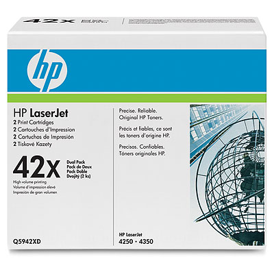 Original Q5942XD(TWIN) HP Black Toner Cartridge