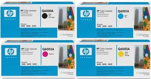 HP Original Q600 Toner Cartridge Multipack (Black/Cyan/Magenta/Yellow)