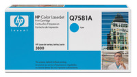 Original Q7581A HP Cyan Toner Cartridge