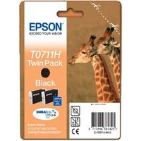 Original Epson T0711H Twin Pack Black Ink Cartridge (C13T07114010)
