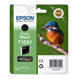 Original Epson T1591 Photo Black Ink Cartridge 