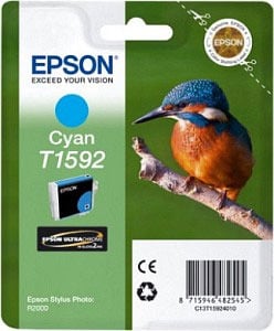 Original Epson T1592 Cyan Ink Cartridge 