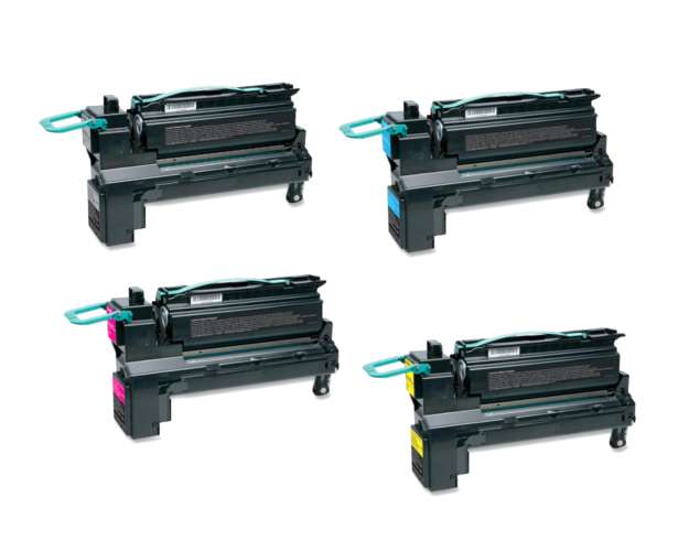 Compatible Lexmark X792X1 Toner Cartridge Multipack Black/Cyan/Magenta/Yellow 