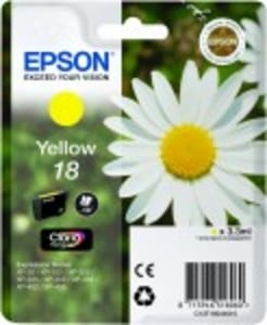 Original Epson 18 Yellow Ink Cartridge (T1804)