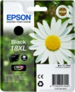 Epson Original 18XL High Capacity Black Ink Cartridge (C13T18114010)