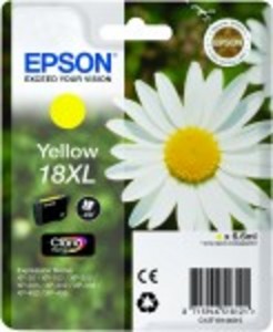 Original Epson 18XL High Capacity Yellow Ink Cartridge (T1814)