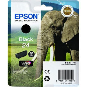 
	Epson Original T2421 Black Ink Cartridge (24 Series)
